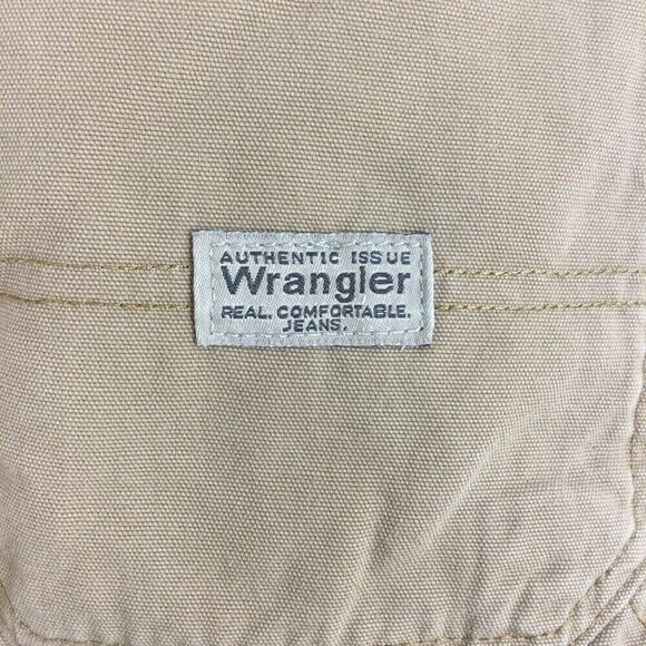 Wrangler Mens Carpenter Pants Fleece lined Cotton Tan Pants 94grwar Size 40 x 32 - Picture 3 of 6